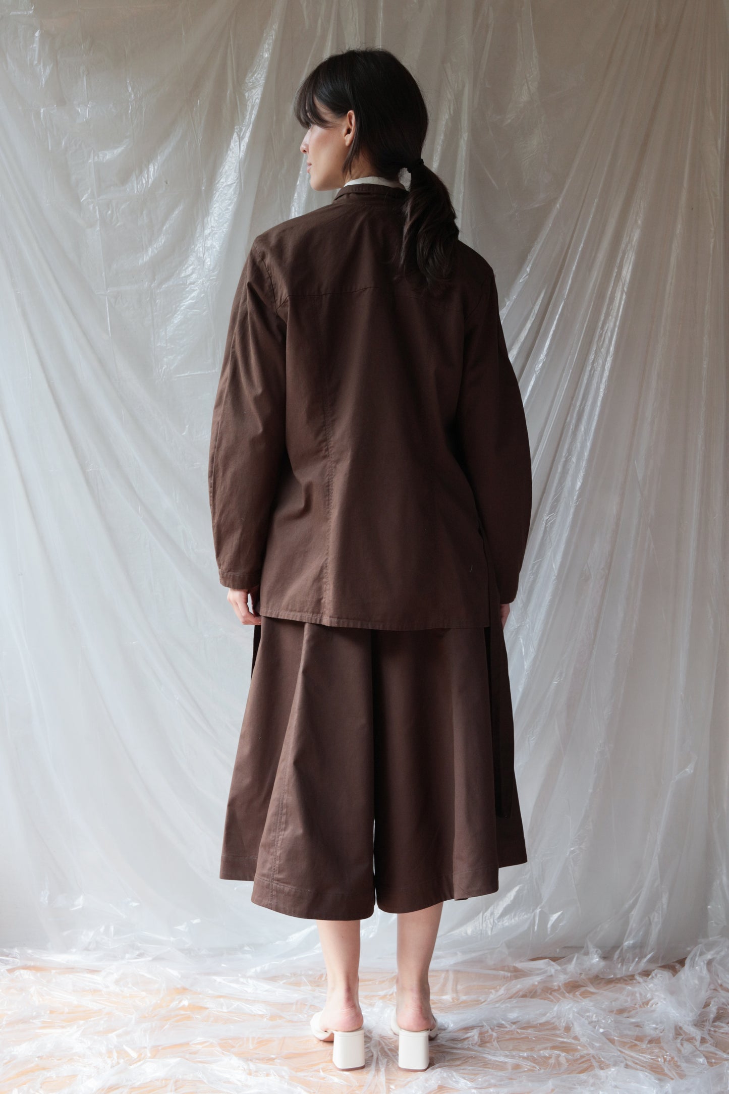 Light Crossed Jacket ― Brown