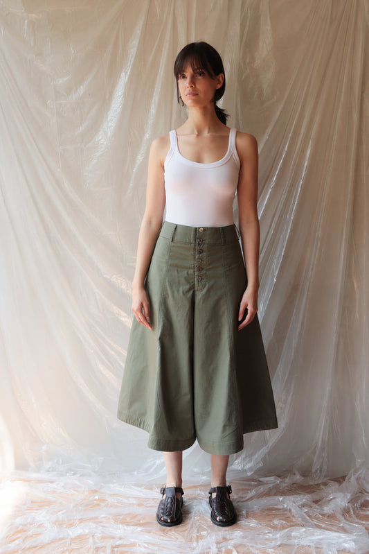 Skirt Pant ― Olive