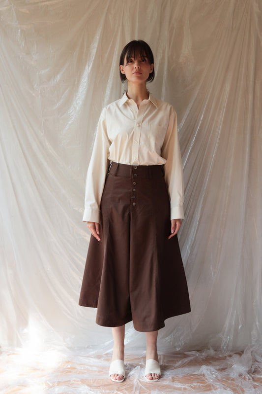 Skirt Pant ― Brown