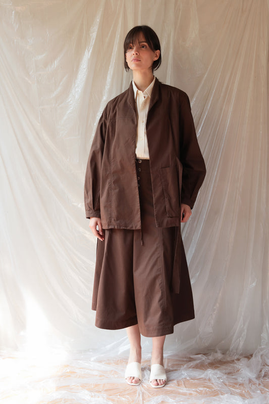 Light Crossed Jacket ― Brown